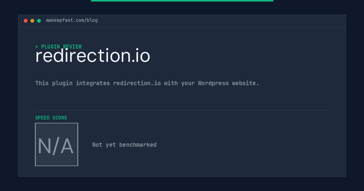 redirection.io - MakeWPFast
