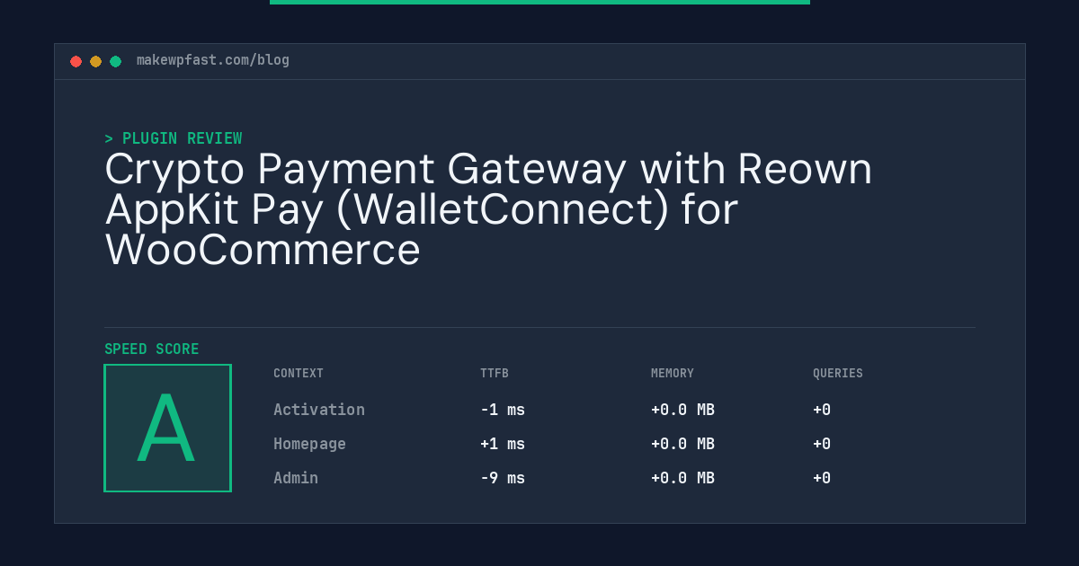 Crypto Payment Gateway with Reown AppKit Pay (WalletConnect) for WooCommerce - MakeWPFast