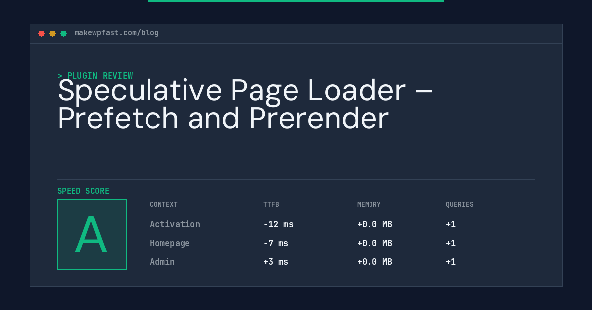 Speculative Page Loader – Prefetch and Prerender - MakeWPFast