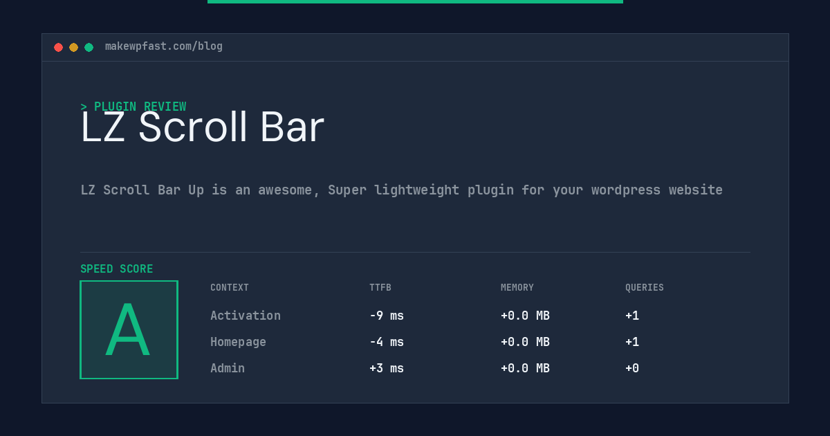 LZ Scroll Bar - MakeWPFast