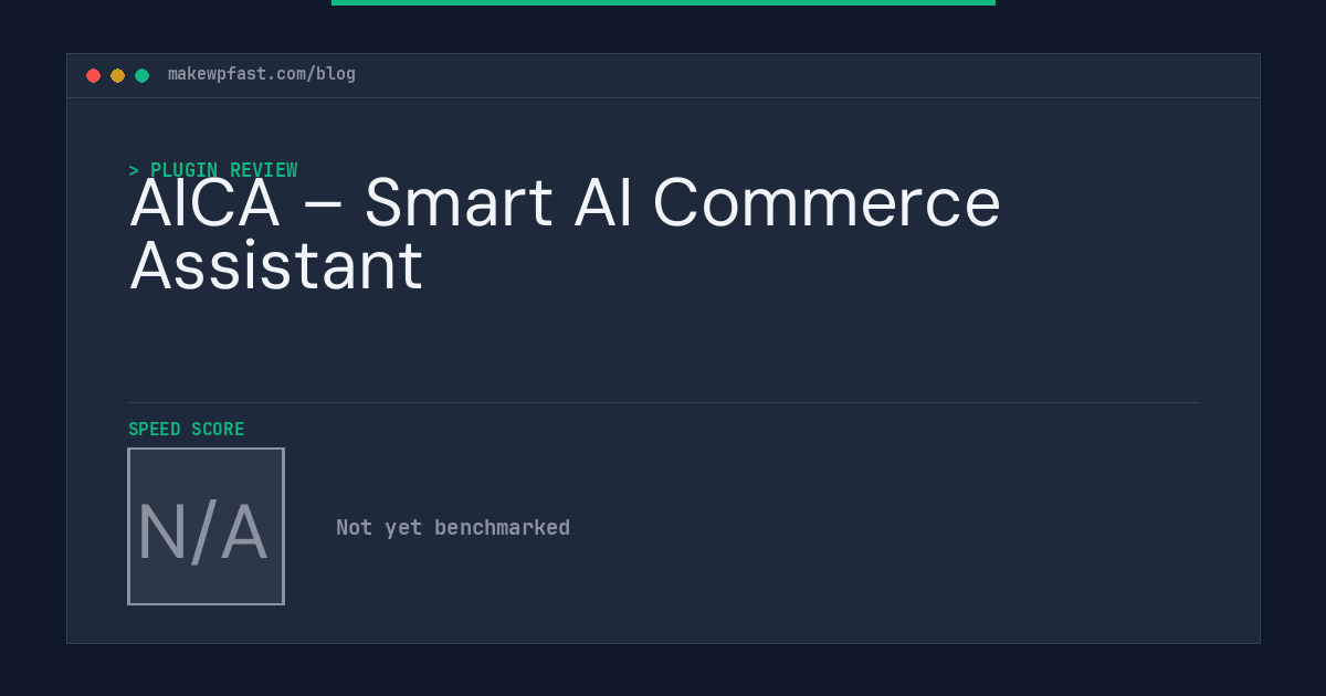 AICA – Smart AI Commerce Assistant - MakeWPFast
