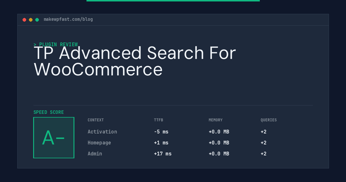 TP Advanced Search For WooCommerce - MakeWPFast