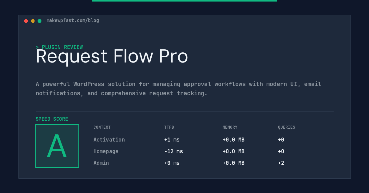 Request Flow Pro - MakeWPFast