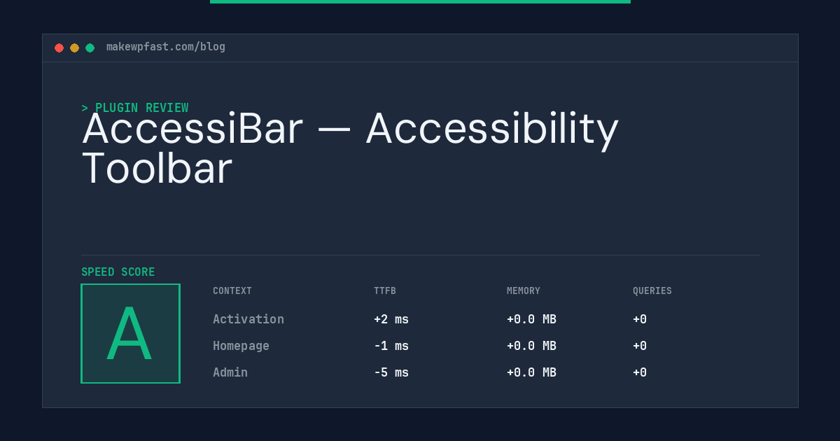 AccessiBar — Accessibility Toolbar - MakeWPFast