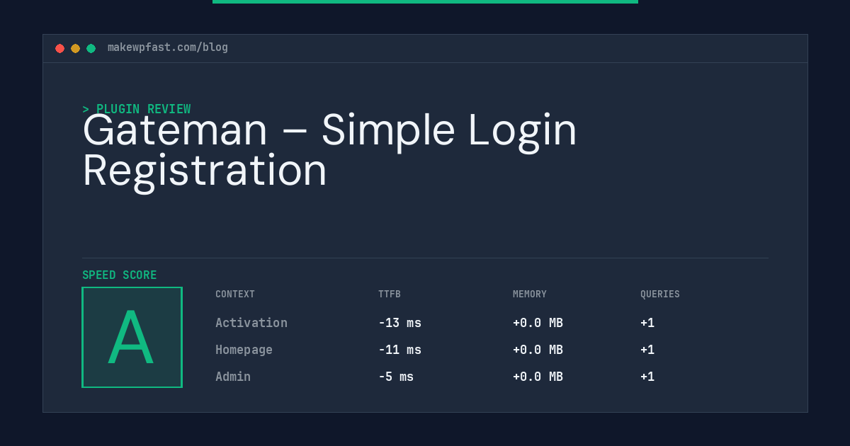 Gateman – Simple Login Registration - MakeWPFast