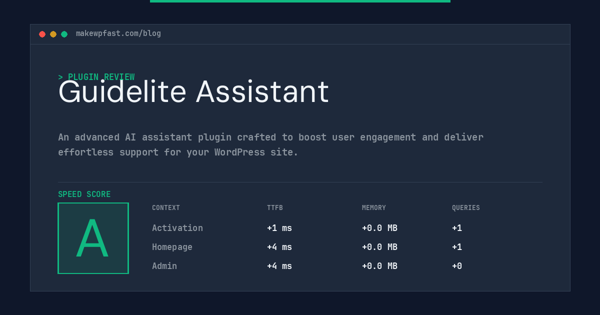 Guidelite Assistant - MakeWPFast
