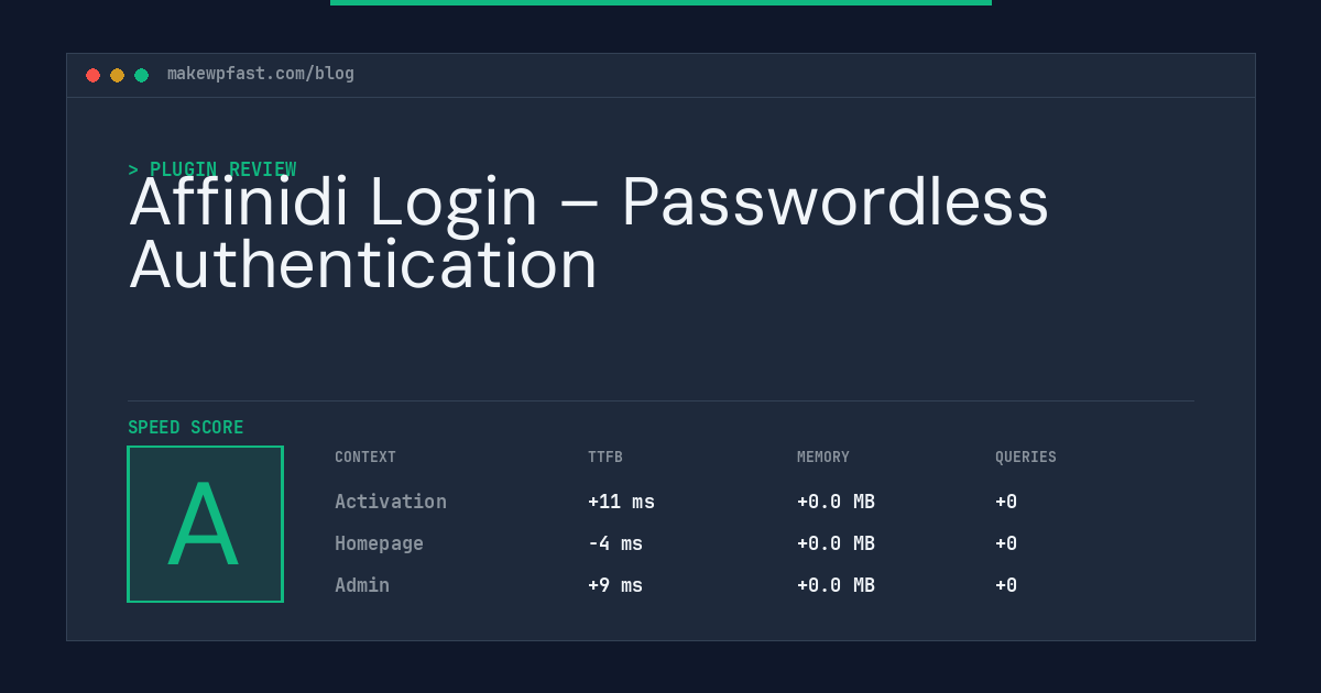Affinidi Login – Passwordless Authentication - MakeWPFast