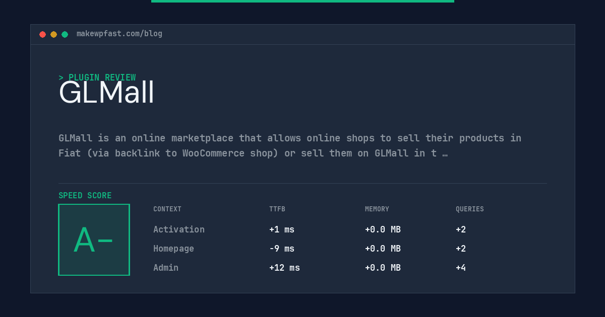 GLMall - MakeWPFast