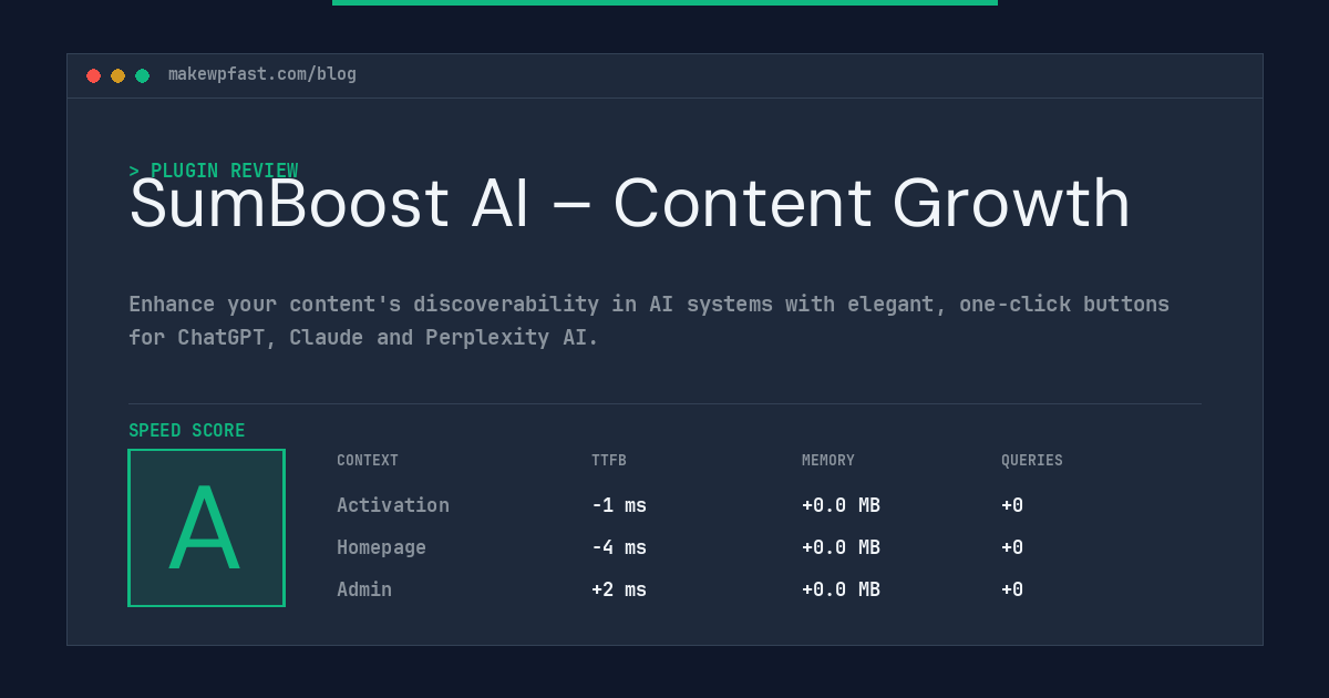 SumBoost AI – Content Growth - MakeWPFast