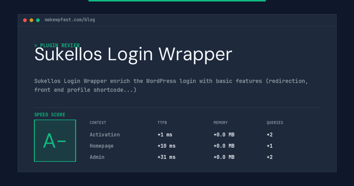 Sukellos Login Wrapper - MakeWPFast