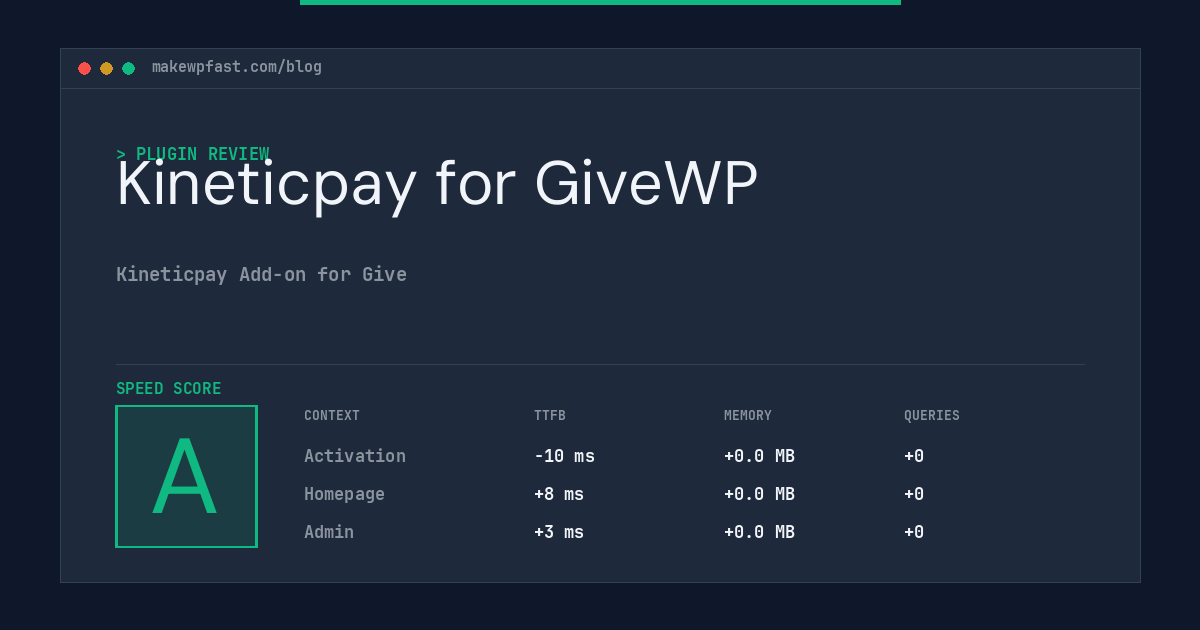 Kineticpay for GiveWP - MakeWPFast