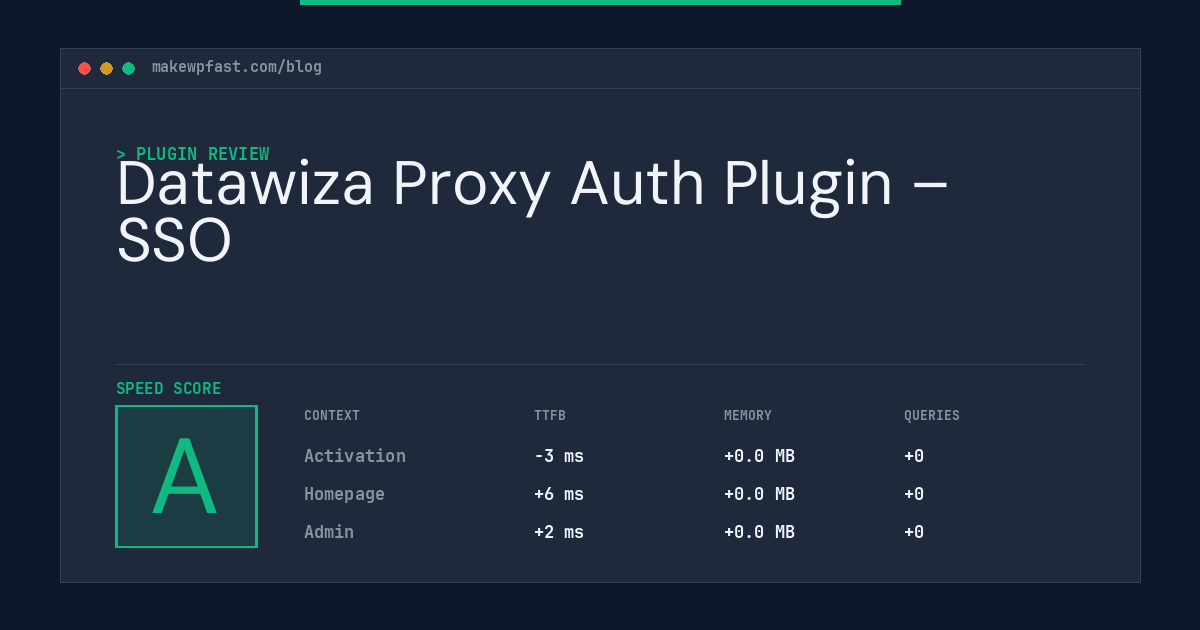 Datawiza Proxy Auth Plugin – SSO - MakeWPFast