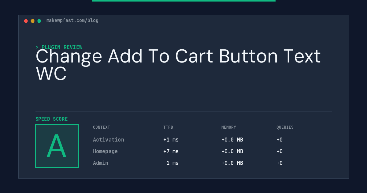 Change Add To Cart Button Text WC - MakeWPFast