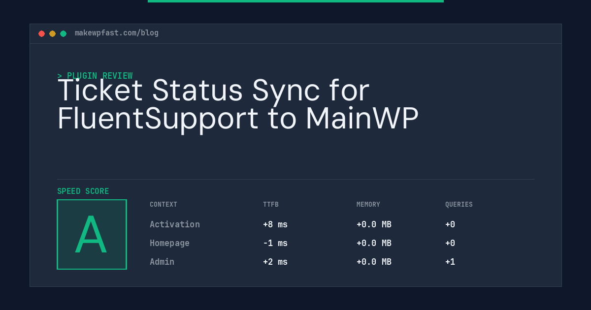 Ticket Status Sync for FluentSupport to MainWP - MakeWPFast