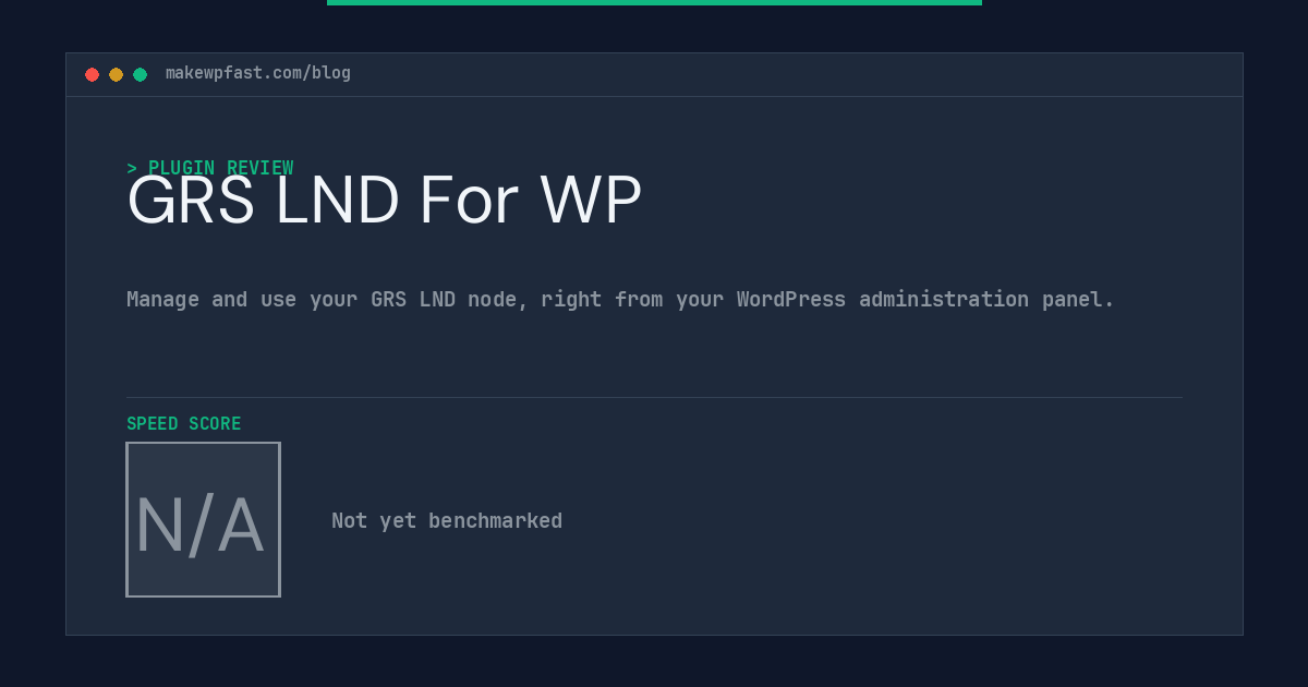 GRS LND For WP - MakeWPFast