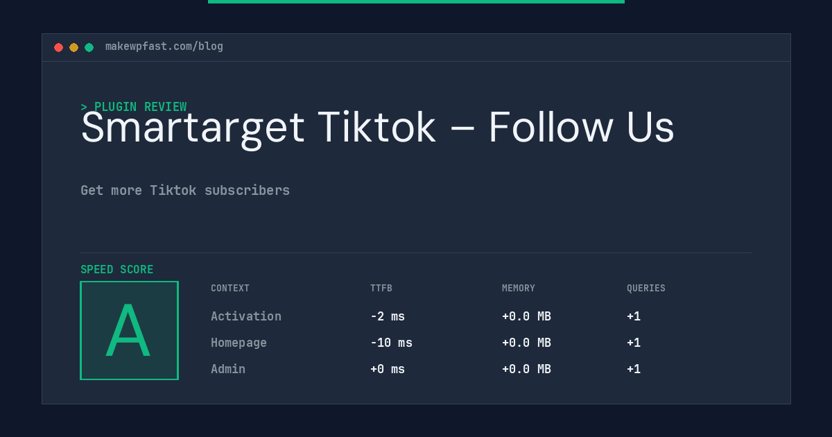 Smartarget Tiktok – Follow Us - MakeWPFast