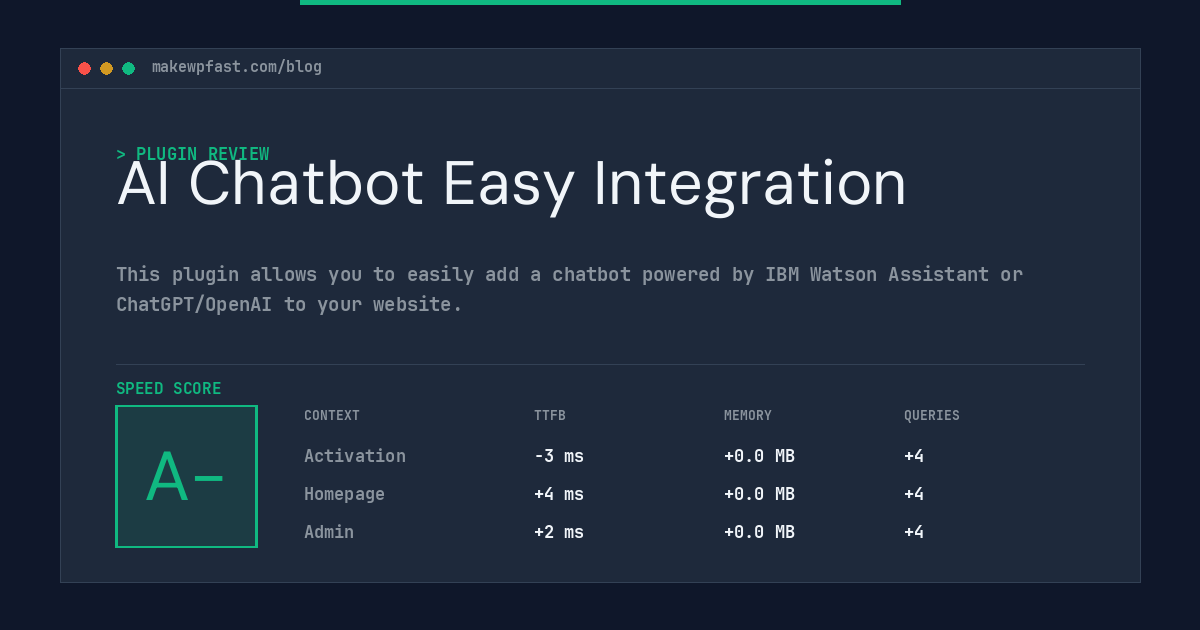 AI Chatbot Easy Integration - MakeWPFast
