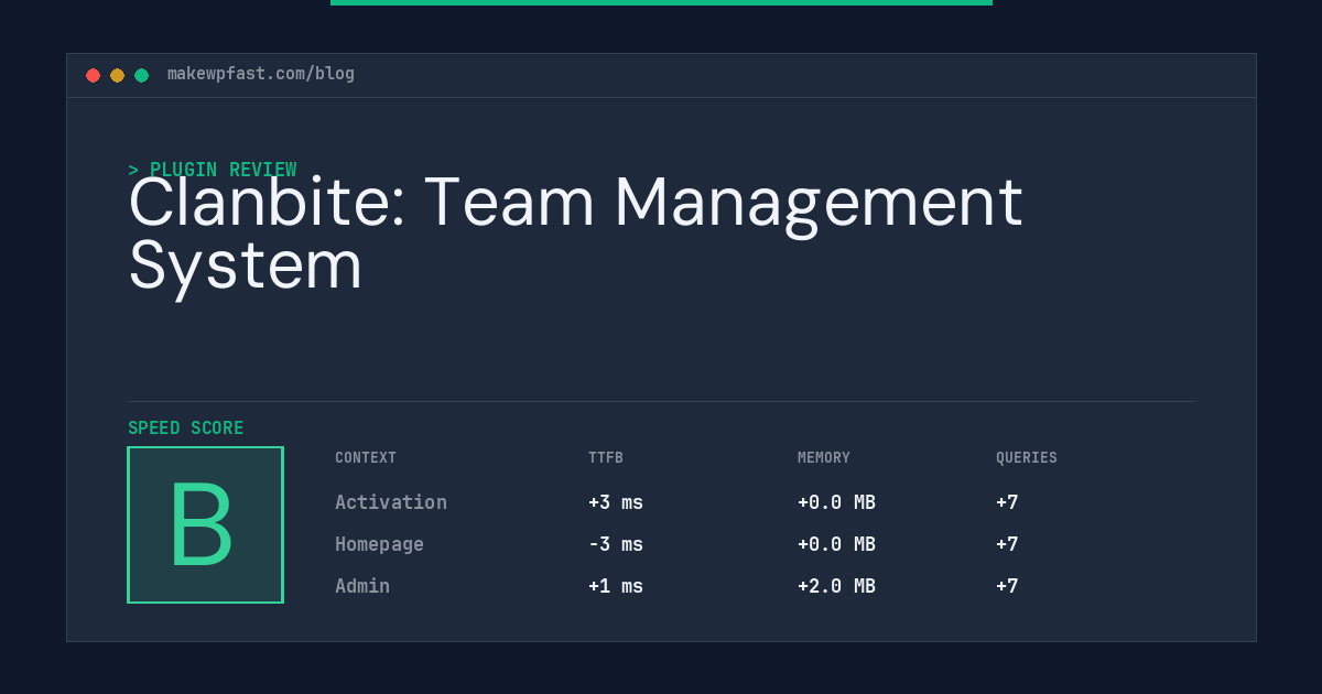 Clanbite: Team Management System - MakeWPFast