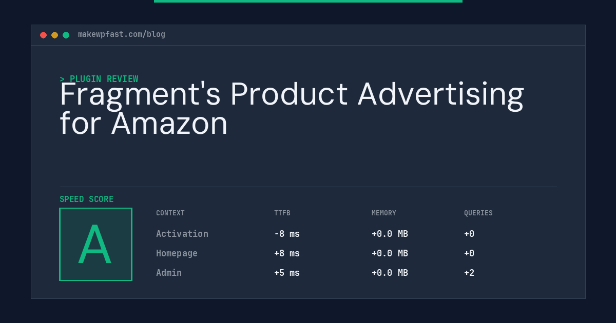 Fragment's Product Advertising for Amazon - MakeWPFast