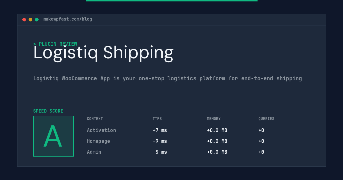 Logistiq Shipping - MakeWPFast