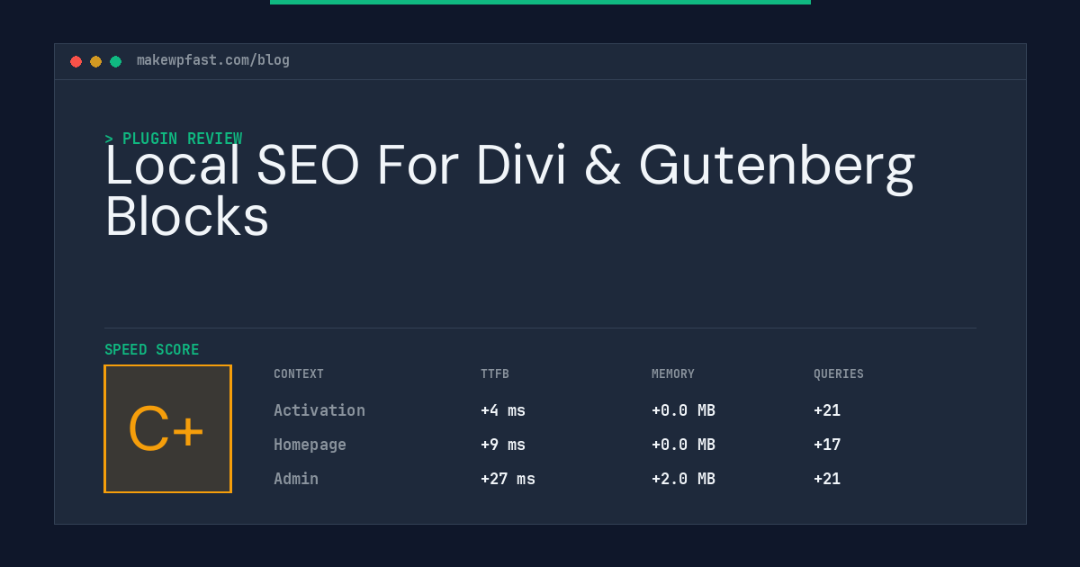Local SEO For Divi & Gutenberg Blocks - MakeWPFast