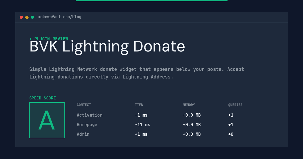 BVK Lightning Donate - MakeWPFast