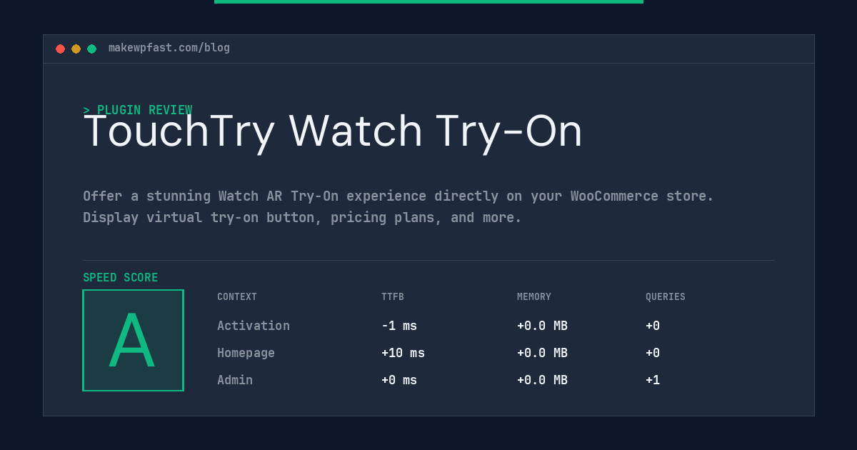 TouchTry Watch Try-On - MakeWPFast