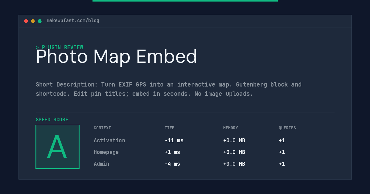 Photo Map Embed - MakeWPFast