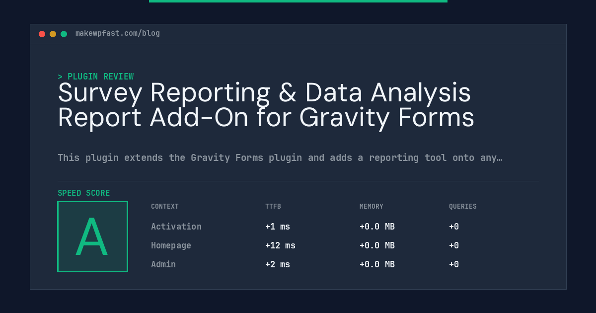 Survey Reporting & Data Analysis Report Add-On for Gravity Forms - MakeWPFast