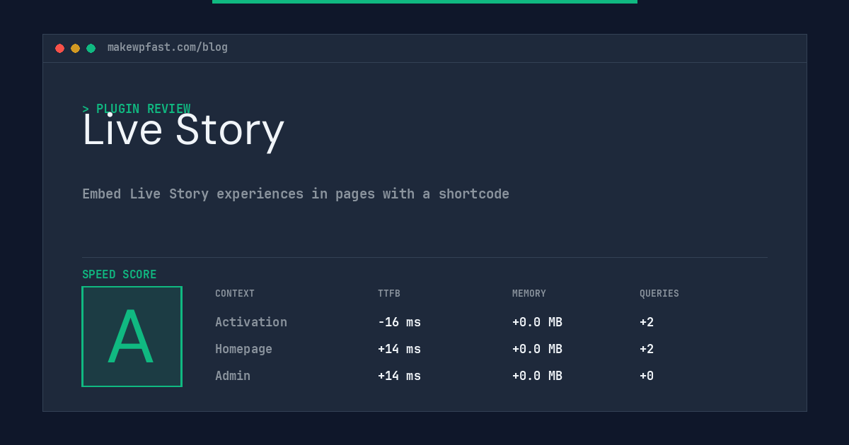Live Story - MakeWPFast