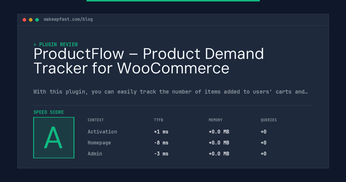 ProductFlow – Product Demand Tracker for WooCommerce - MakeWPFast