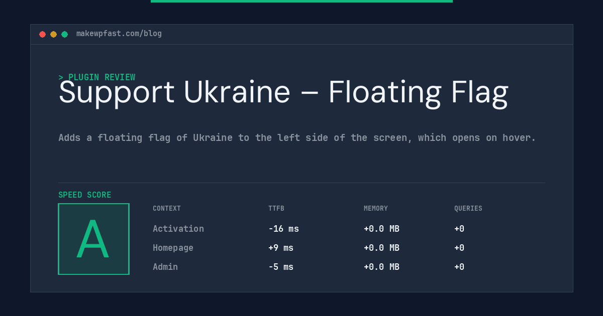 Support Ukraine – Floating Flag - MakeWPFast