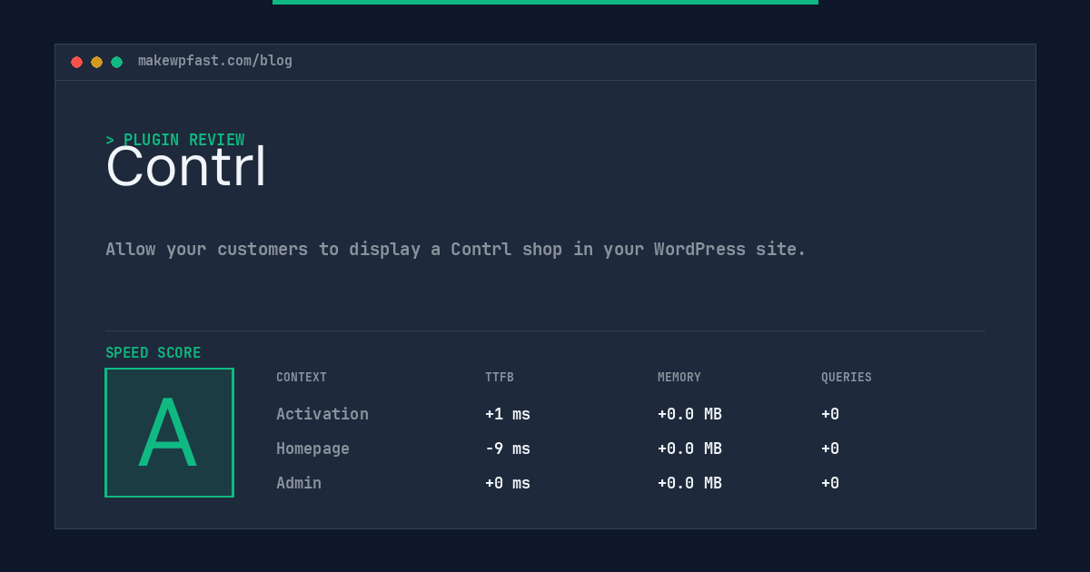 Contrl - MakeWPFast