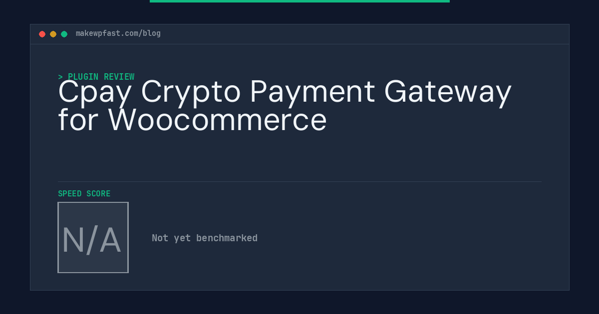 Cpay Crypto Payment Gateway for Woocommerce - MakeWPFast