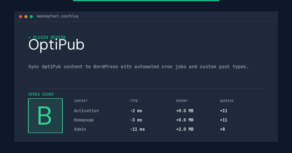 OptiPub - MakeWPFast