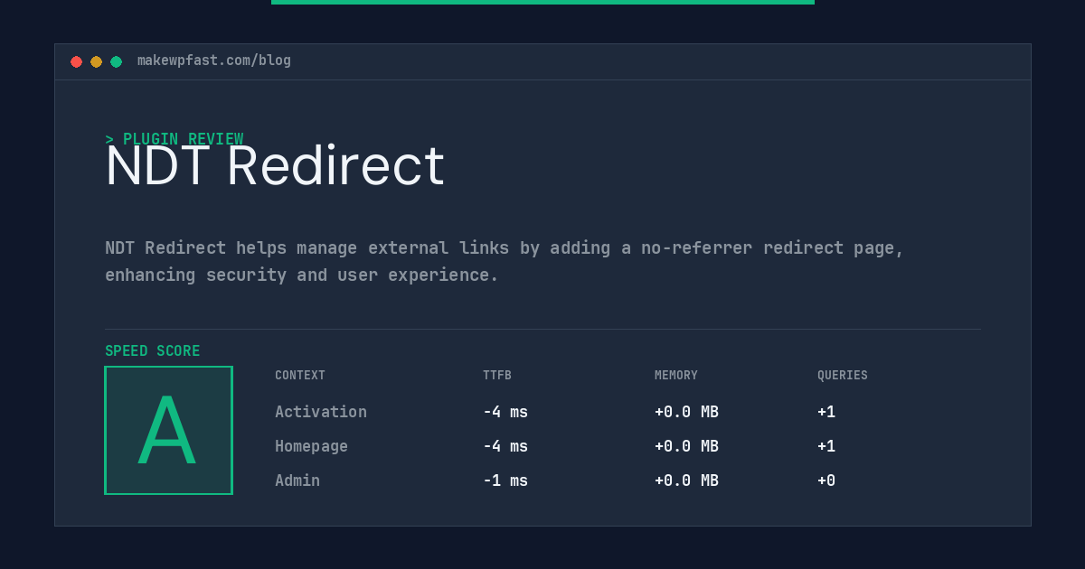 NDT Redirect - MakeWPFast