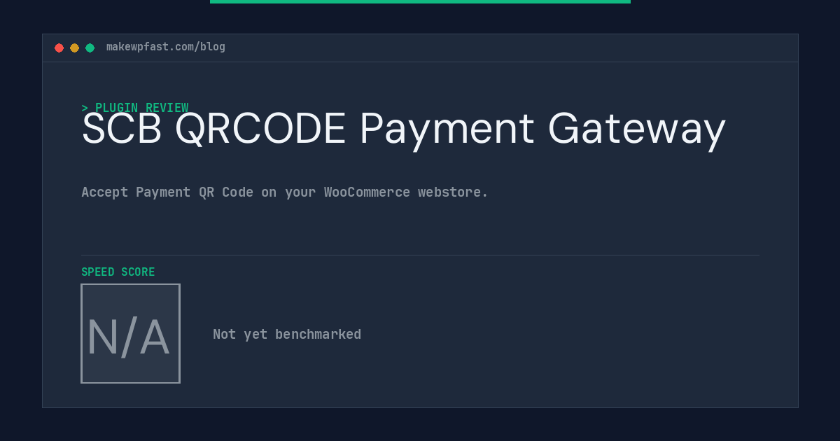 SCB QRCODE Payment Gateway - MakeWPFast