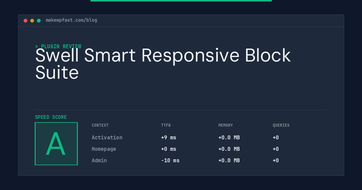 Swell Smart Responsive Block Suite - MakeWPFast