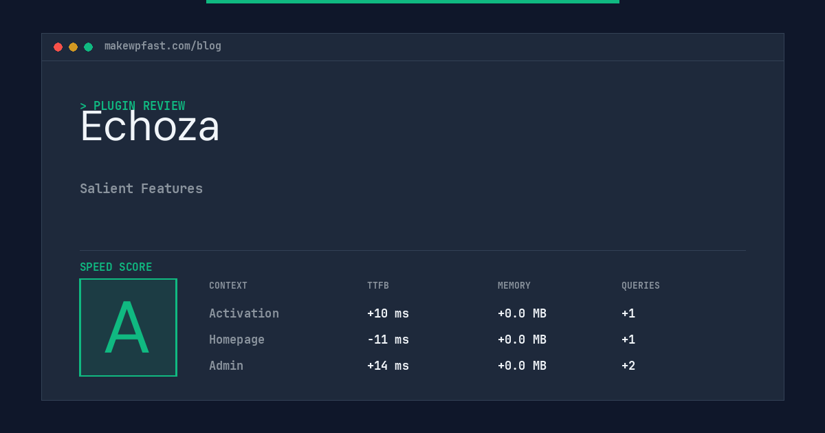 Echoza - MakeWPFast
