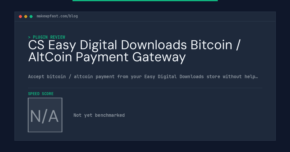 CS Easy Digital Downloads Bitcoin / AltCoin Payment Gateway - MakeWPFast