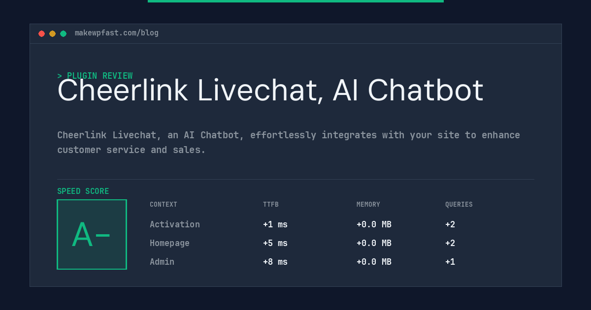Cheerlink Livechat, AI Chatbot - MakeWPFast