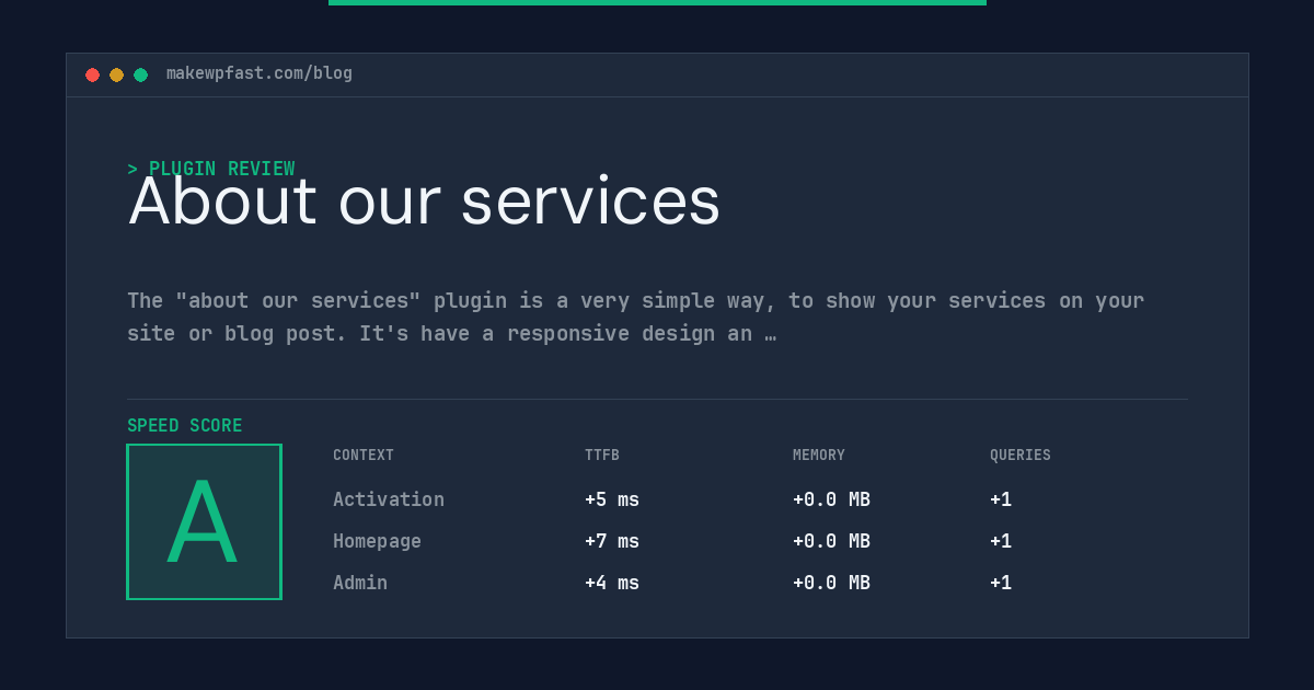 About our services - MakeWPFast