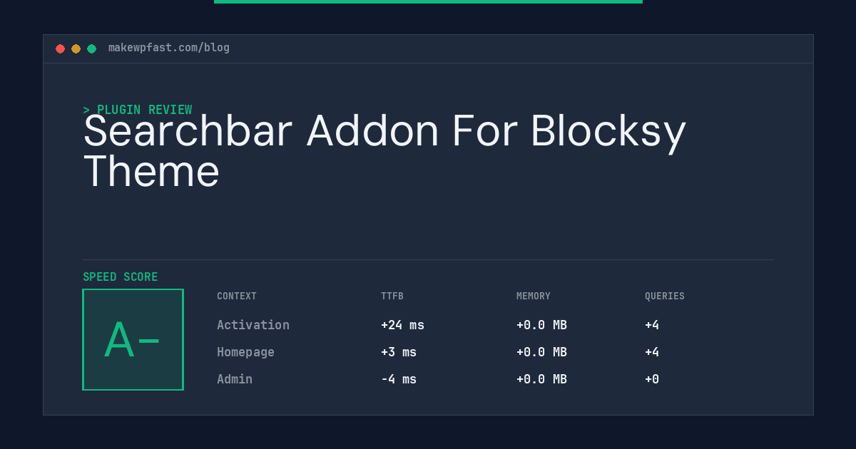 Searchbar Addon For Blocksy Theme - MakeWPFast