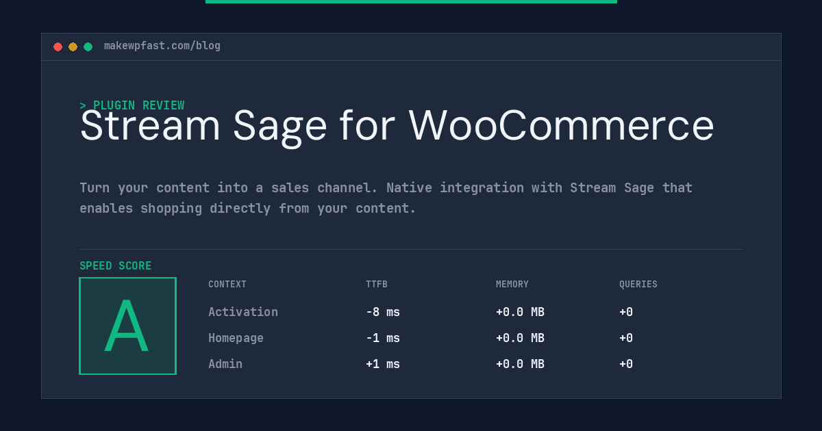 Stream Sage for WooCommerce - MakeWPFast