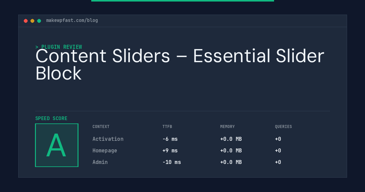Content Sliders – Essential Slider Block - MakeWPFast
