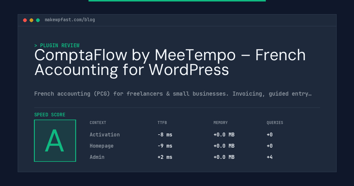 ComptaFlow by MeeTempo – French Accounting for WordPress - MakeWPFast