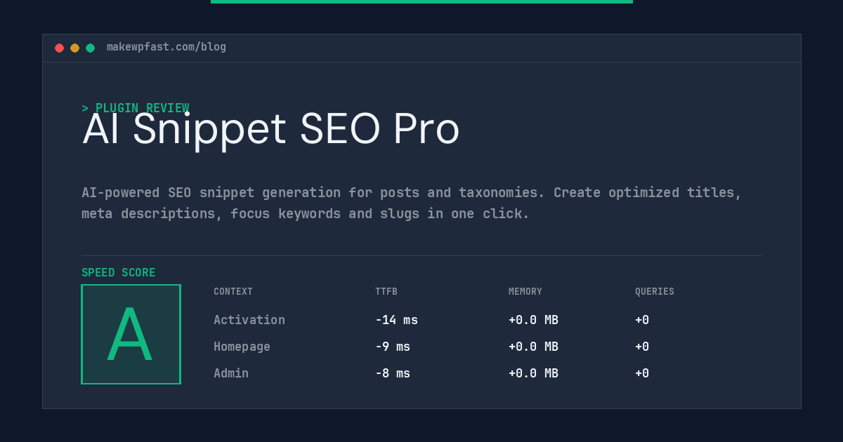 AI Snippet SEO Pro - MakeWPFast