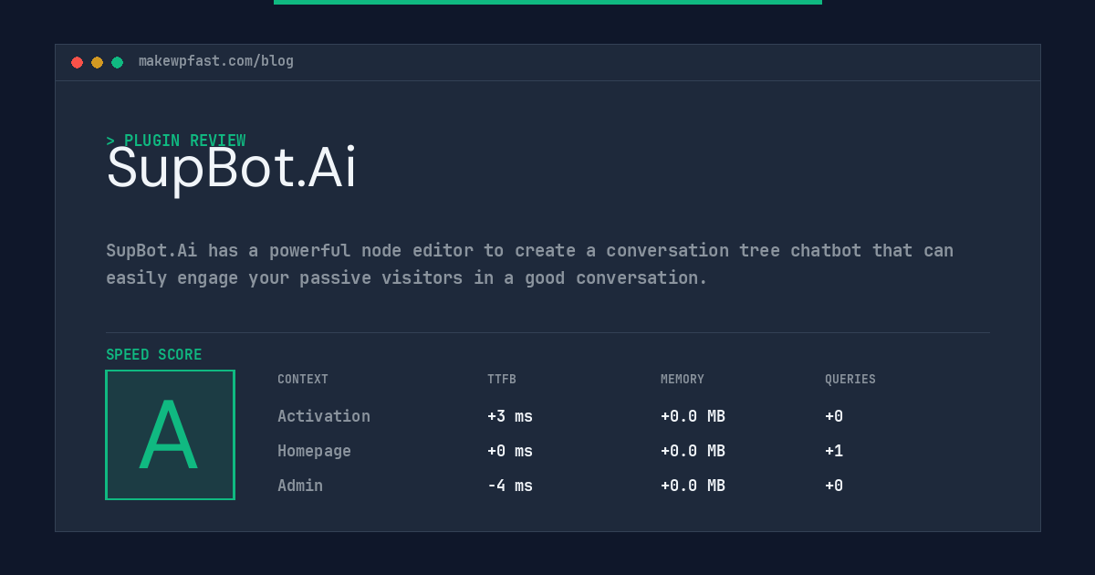 SupBot.Ai - MakeWPFast