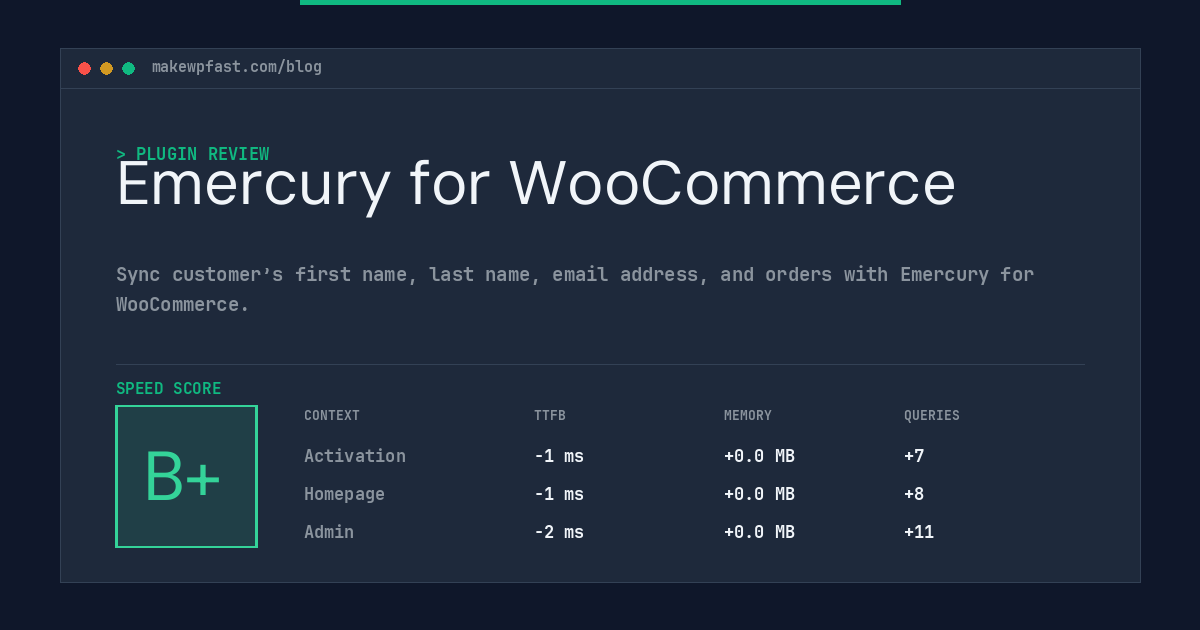 Emercury for WooCommerce - MakeWPFast