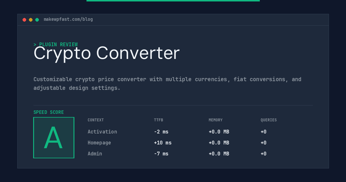 Crypto Converter - MakeWPFast